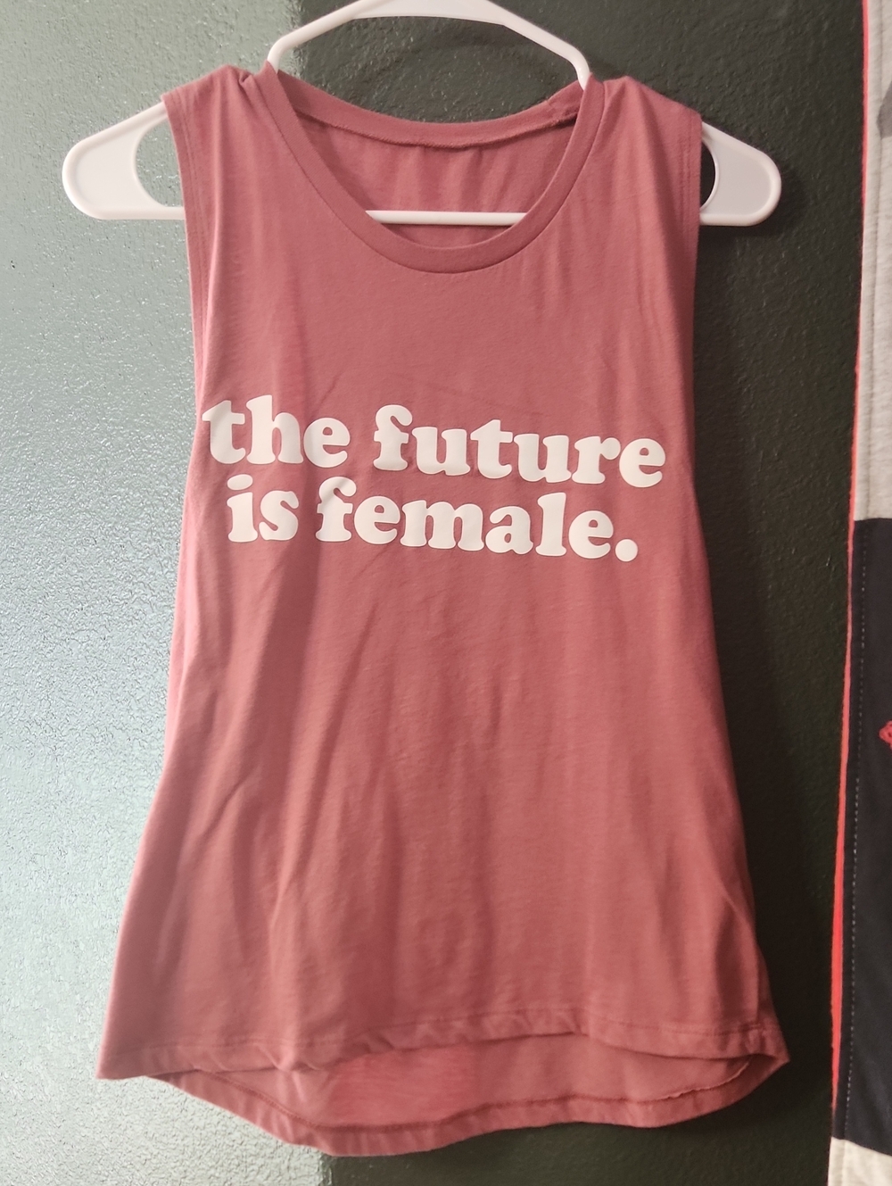 Women's Sleeveless Graphic Tank Top - Dusty Rose, The Future Is Female
